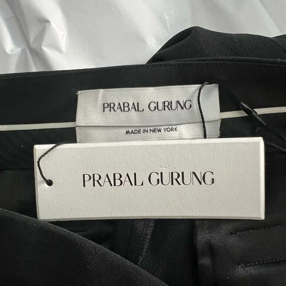 Prabal Gurung Fringe Trousers Pants in Black Size US 2 - Picture 11 of 12